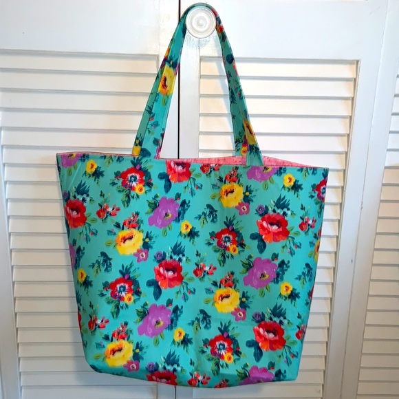 Relisted See New Listing Tote Bag Pioneer Woman Fabric Floral All Purpose - Picture 3 of 6